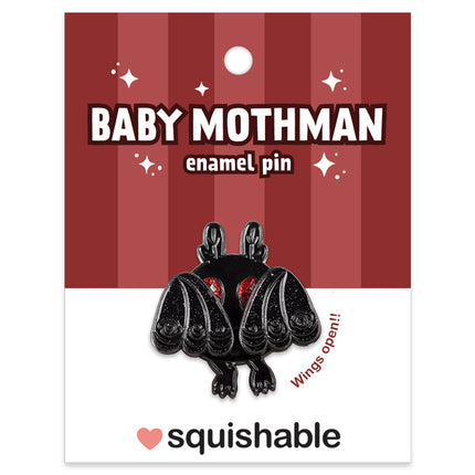 Baby Mothman Enamel Pin Packaging