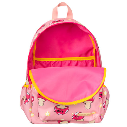 school backpack mushroom inside
