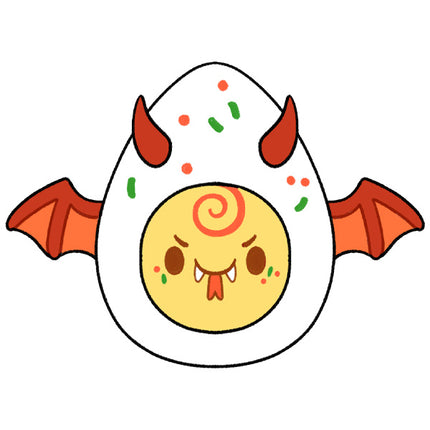 mini deviled egg design illustration