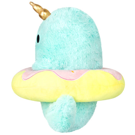 Mini Squishable Sparkles The Narwhal In Donut Side Image