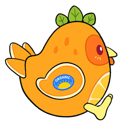 mini orange chicken design graphic