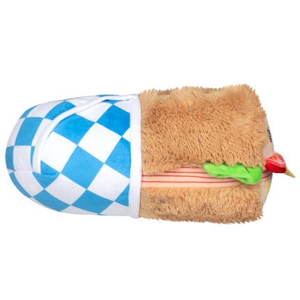 mini hero sandwich side view