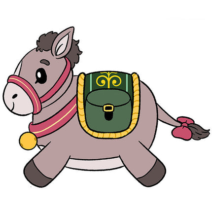 Mini Squishable Festive Donkey design graphic