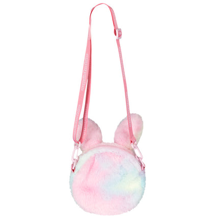 Fuzzy Crossbody Tie Dye Bunny Back