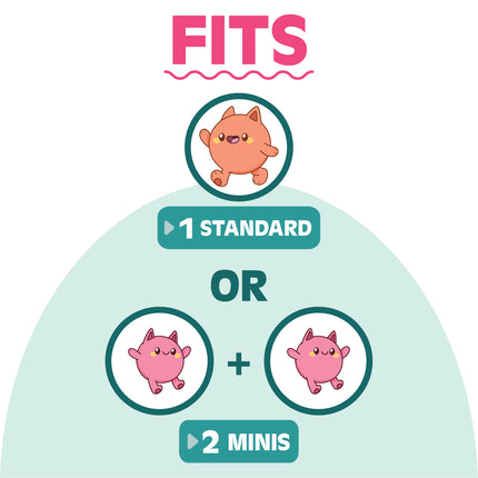 large gift bag size diagram