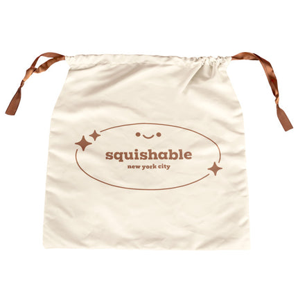 small tan gift bag open