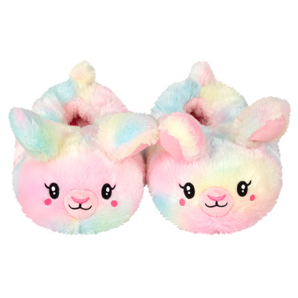 lifestyle slippers tie dye bunnies front