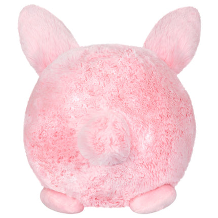 mini pink fluffy bunny back