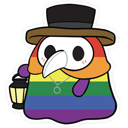 Doctor Plague Rainbow Pride Sticker Product Image