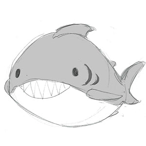 squish great white shark 15 design