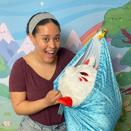 large blue gift bag user photo