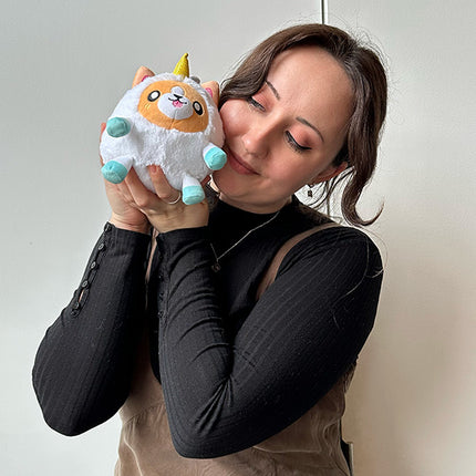 undercover snackers corgi in unicorn user photo